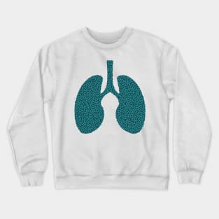 Turing Pattern Lungs (Green) Crewneck Sweatshirt